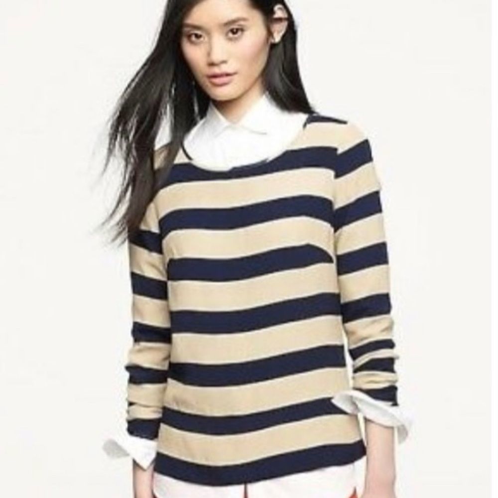 J. Crew Striped Blouse